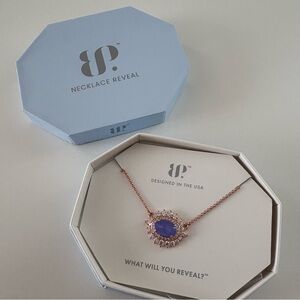 Bomb Party Dances in The Pause Necklace NK45732 Lavender Fluorite Rose Gold